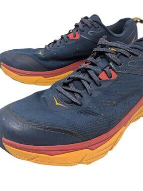 Hoka One One Challenger ATR 6 Blue Red Running Shoes Mens Size 13D 1106510OSRY